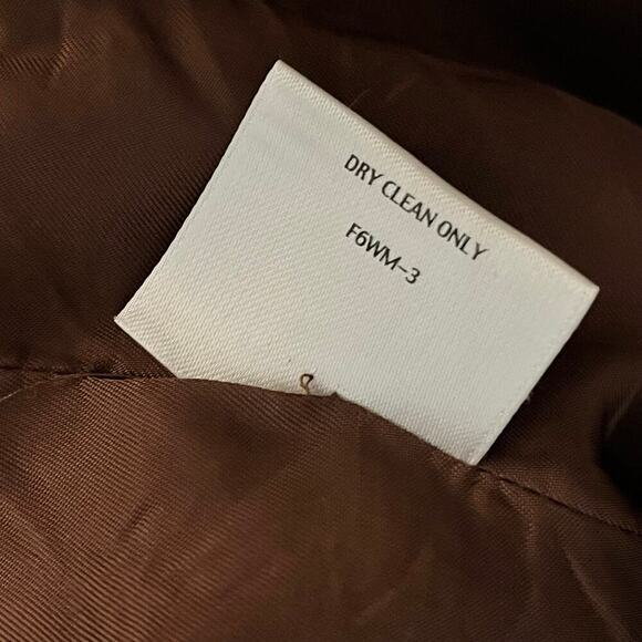 Eileen Fisher 100% Wool Zip Front Jacket Rust Brown Italian Fabric Size M - Picture 7 of 9